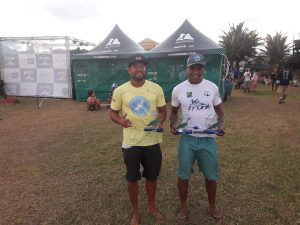 Os atletas Felipe Rogério e Ademir Ventura têm o apoio do Projeto Golfinho Rotador